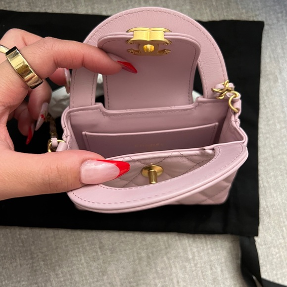 Chanel Micro Shopping Bag in the Color Rose New In Box Chanel Kelly Bag - Picture 5 of 7